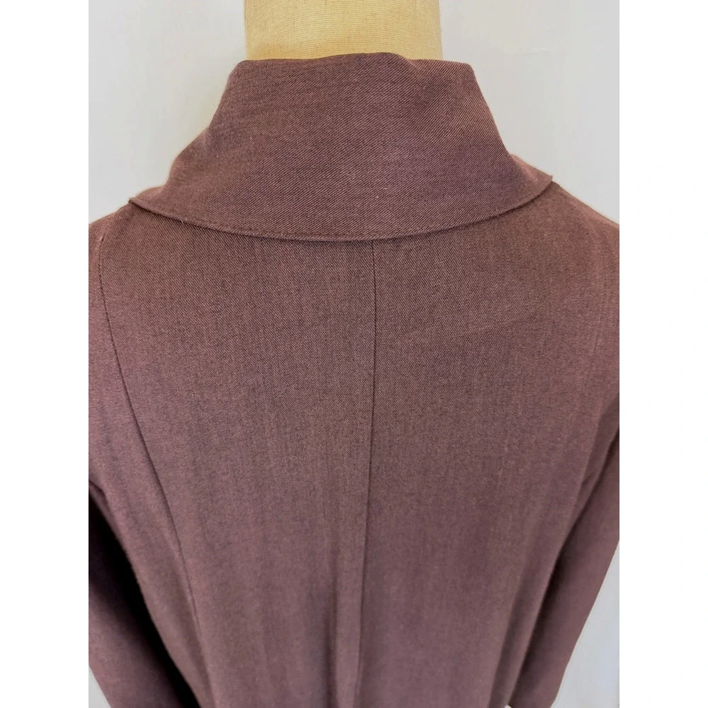 Vintage 8o's Guarantee Brown Long Wool Blend Coat LARGE #50213 Made USA - Picture 11 of 12